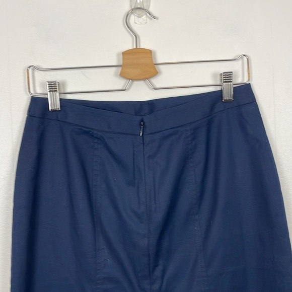 J Crew Career Straight Pencil Skirt Lined Pleated Back Hem Zip Closure Women 4 - Picture 7 of 12
